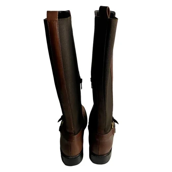 Johnston & Murphy Women's Brown Knee-High Riding Boots- genuine leather - Picture 5 of 16